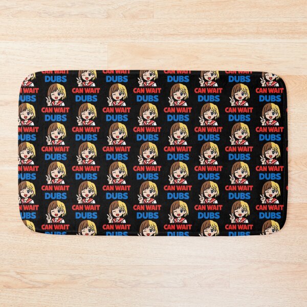 Item preview, Dubs Can Wait Cute Anime Girl Fan Design designed and sold by TeeTimeTreasure.