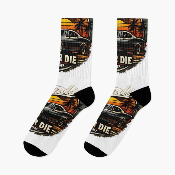 Item preview, Legends Never Die Retro Car Sunset Design designed and sold by R-B-Colors.