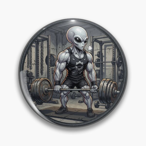 Item preview, ​Alien Muscle Man Deadlift Champion designed and sold by Sunkhung.