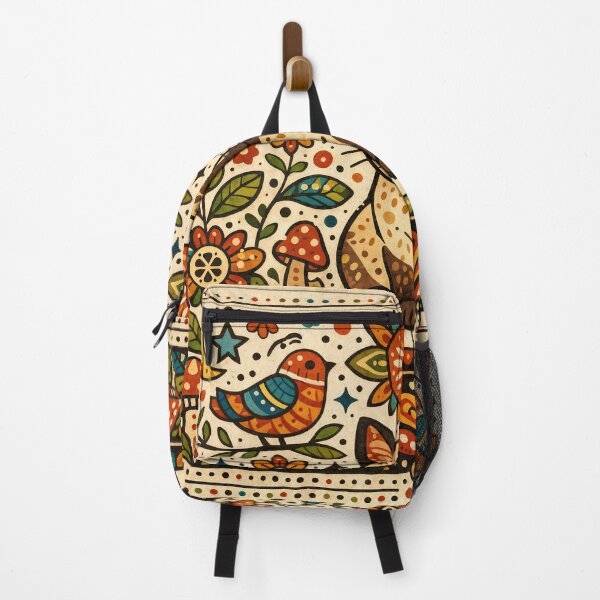 Item preview, Symphony of Whiskers – Folk Cat Harmony designed and sold by ForeverPrintsOK.