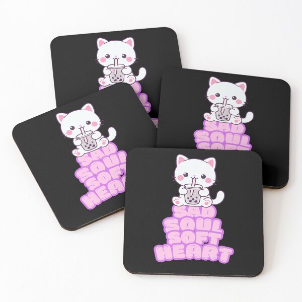 Item preview, Sad Soul Soft Heart – Cute Emotional Cat Design designed and sold by DreamLayerStudio.