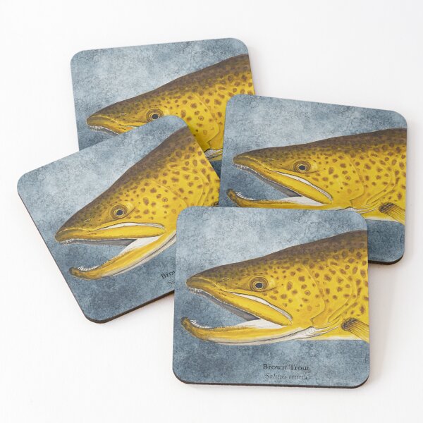 Item preview, Brown Trout Head Painting 2 designed and sold by Stephen Emms.