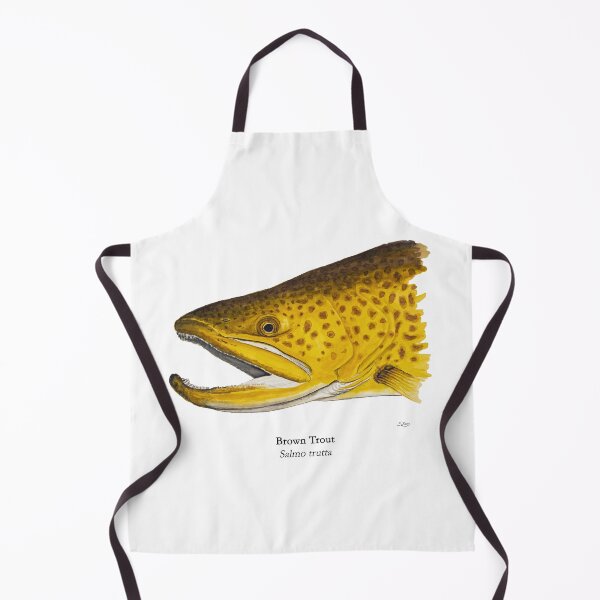 Item preview, Brown Trout Head Painting 2 designed and sold by Stephen Emms.