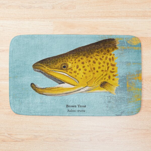 Item preview, Brown Trout Head Painting 2 designed and sold by Stephen Emms.