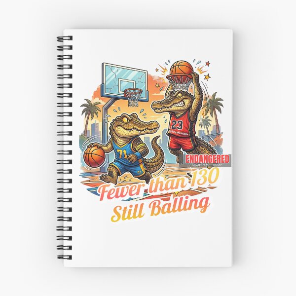 Item preview, Funny Crocodile Gift - Critically Endangered Philippine Crocodile Basketball T-Shirt - Fewer Than 130 Left - Wildlife Humor - Animal Lover Gift designed and sold by Nature & Moustaches.