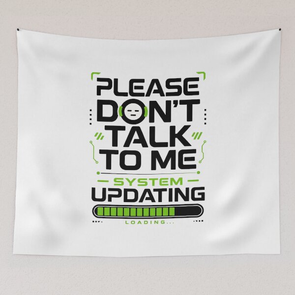 Item preview, System Updating Shirt – Please Don’t Talk To Me Tee, Funny Tech Humor Shirt, Introvert Recharge Mode Graphic designed and sold by lamiarte.