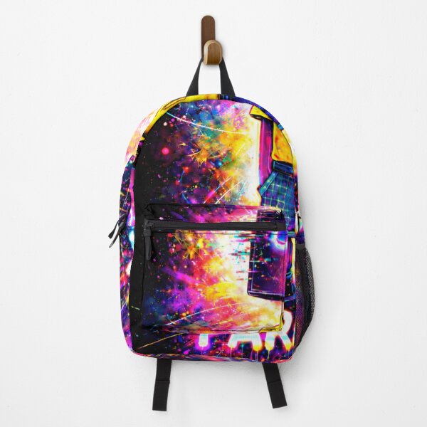 Item preview, Neon Glitch Paradox Robot Boy in Vibrant Explosion designed and sold by ZunZunArt.