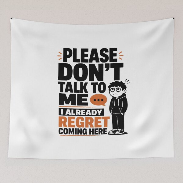 Item preview, Funny Confused Shirt – Please Don’t Talk To Me I Have No Idea What’s Going On Tee, Introvert Humor Graphic, Social Anxiety Shirt designed and sold by lamiarte.