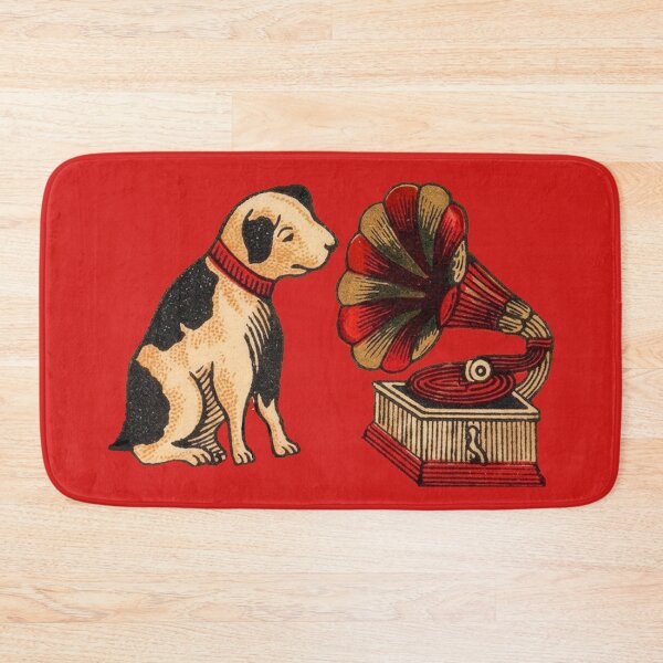 Item preview, Vintage Japanese Dog and Gramophone Matchbox Art designed and sold by Corinne Alexa Jackson.