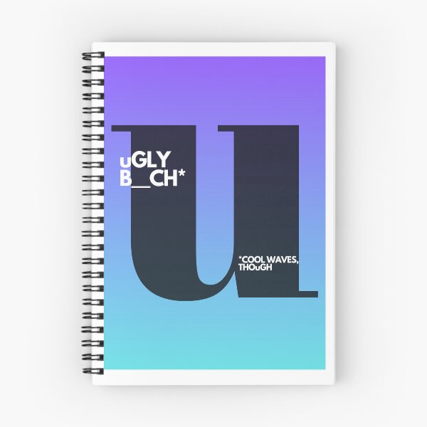 Item preview, Ugly B_ch – Bold Reclaim Typography Art | Adulttees | Letter U designed and sold by AdultteesShop.
