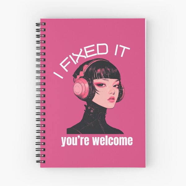 Item preview,  I fixed it. You're Welcome. Girls in Tech Design - White text designed and sold by jkleditor.