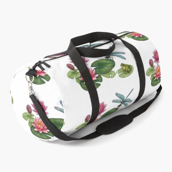 Item preview, Colorful Water Lily Ecosystem with Dragonfly and Frog designed and sold by NoriudaR.