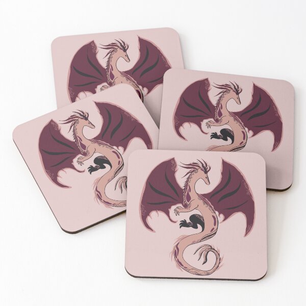 Item preview, Dark Pink Dragon - Fantasy, Bookish designed and sold by Sophie Elaina Designs.