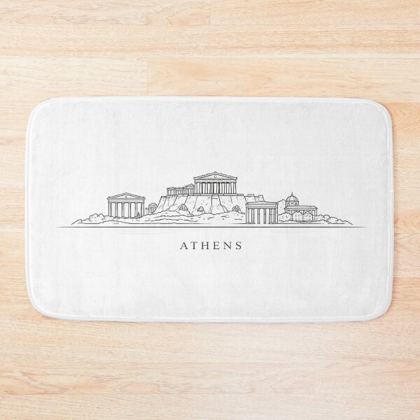 Item preview, Athens Acropolis Line Art Illustration designed and sold by CLOUTKULT.