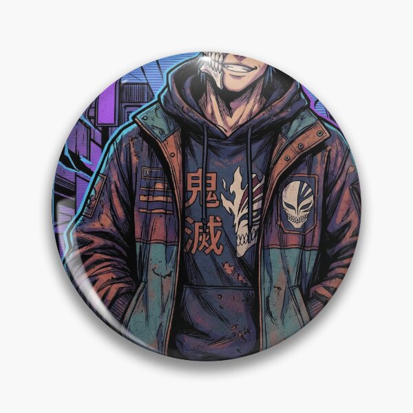 Item preview, Bleach Grimmjow Jaegerjaquez Casual Streetwear Vaporwave Neon Design designed and sold by Senpaiwaves.