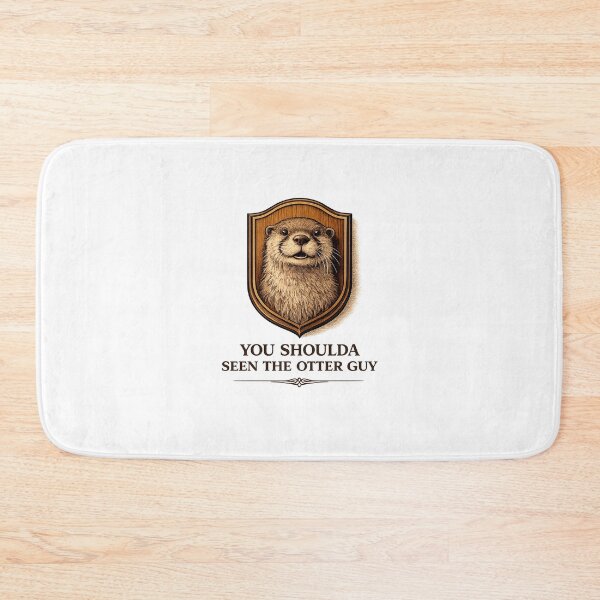Item preview, You Shoulda Seen the Otter Guy – Vintage Taxidermy Otter Pun Illustration designed and sold by Grand Illusions.