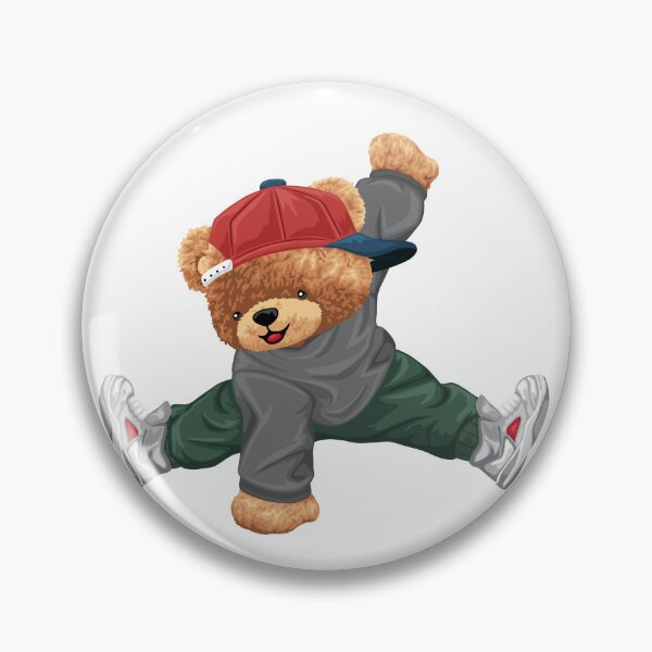 Item preview, Hip Hop Teddy Bear Jumping Pose designed and sold by Bhonard 21.