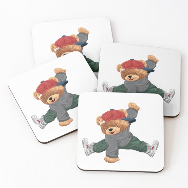 Item preview, Hip Hop Teddy Bear Jumping Pose designed and sold by Bhonard 21.