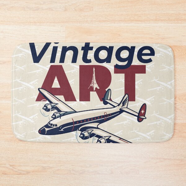 Item preview, The Elegance of the Sky – Vintage Airways Travel Poster (French Style) designed and sold by Wolagno.
