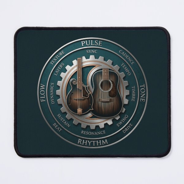 Item preview, Mandolin & Guitar – Musical Rhythm Emblem designed and sold by Dogandesighn.