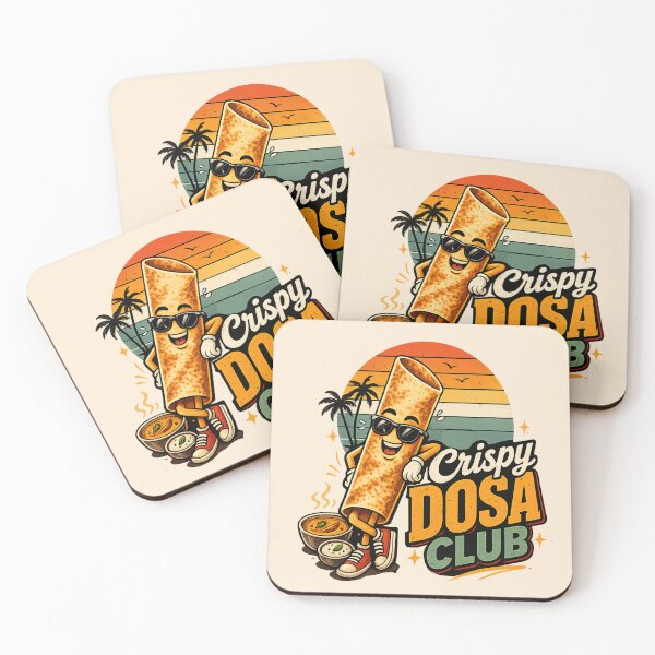 Item preview, Crispy Dosa Club – Cute Indian Food Retro Kawaii Design | Funny South Indian Food Lover Graphic designed and sold by Globalcitytees.