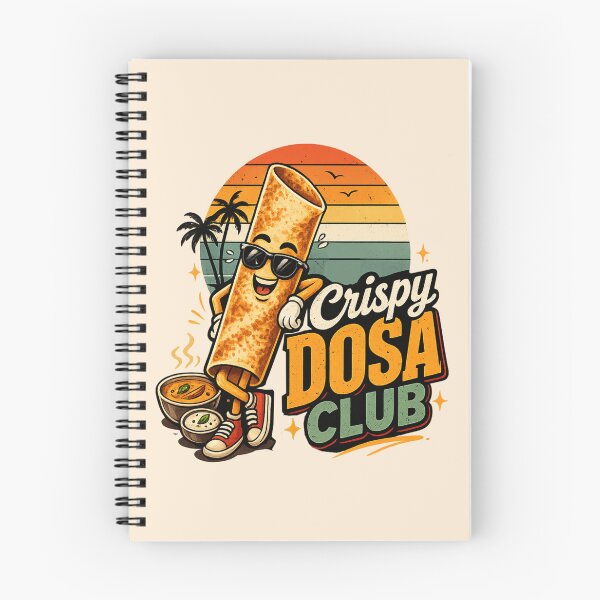Item preview, Crispy Dosa Club – Cute Indian Food Retro Kawaii Design | Funny South Indian Food Lover Graphic designed and sold by Globalcitytees.
