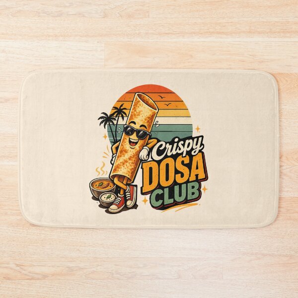 Item preview, Crispy Dosa Club – Cute Indian Food Retro Kawaii Design | Funny South Indian Food Lover Graphic designed and sold by Globalcitytees.