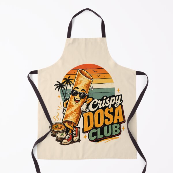 Item preview, Crispy Dosa Club – Cute Indian Food Retro Kawaii Design | Funny South Indian Food Lover Graphic designed and sold by Globalcitytees.