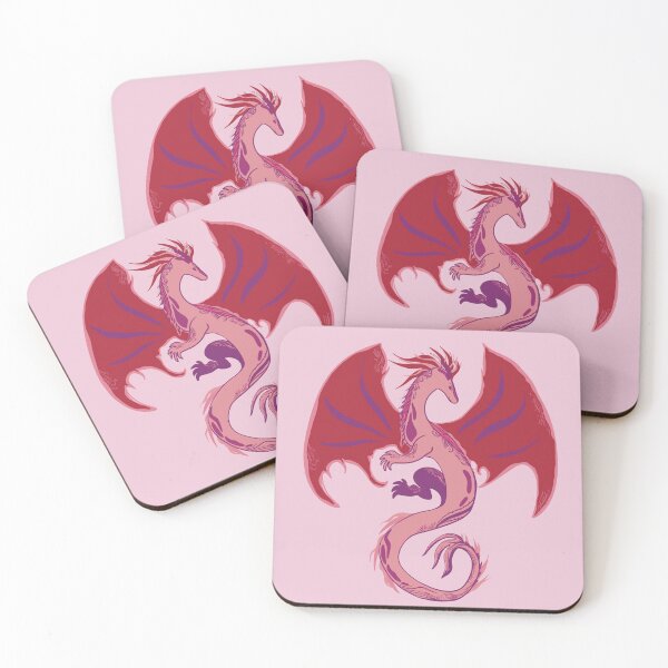 Item preview, Bright Pink Dragon Design - Fantasy, Bookish designed and sold by Sophie Elaina Designs.