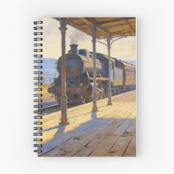 Item preview, Vintage Train & Platform Views, Dreamy Impressionism Artwork designed and sold by BlareBlare.