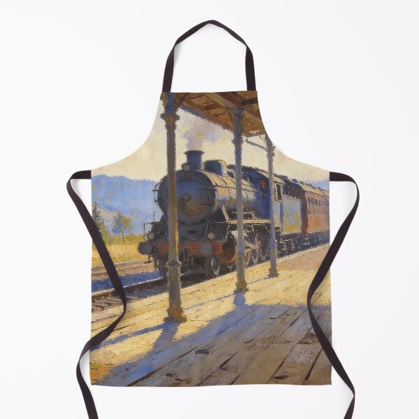 Item preview, Vintage Train & Platform Views, Dreamy Impressionism Artwork designed and sold by BlareBlare.