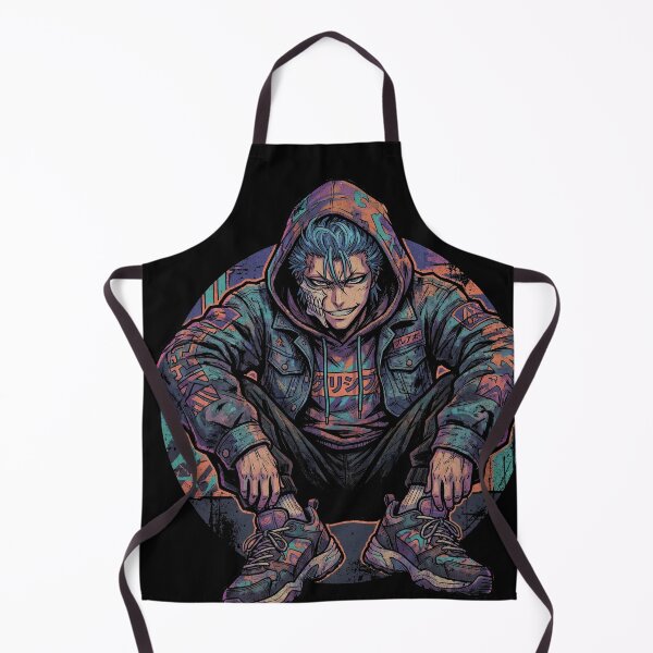 Item preview, Bleach Grimmjow Scar Exposed Casual Vaporwave Neon Glow Art designed and sold by Senpaiwaves.