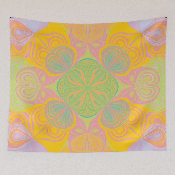 Item preview, mandala art with lively colors designed and sold by Feral Lines Studio .