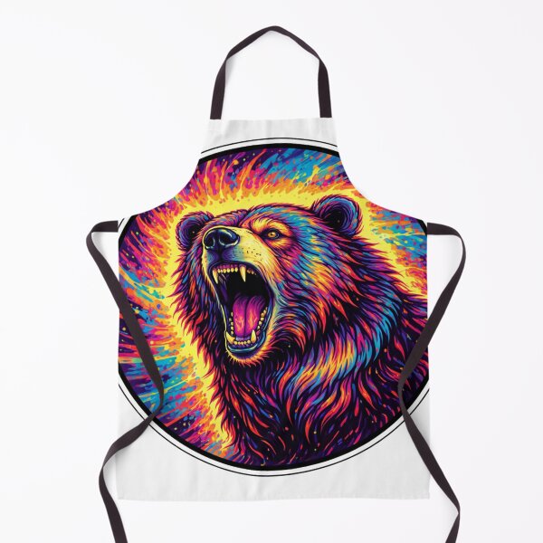 Item preview, Colorful Neon Bear Sticker designed and sold by MiteiArt.