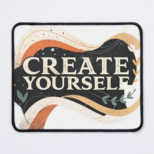 Item preview, CREATE YOURSELF Bold Typography Abstract Modern Minimalist Design designed and sold by Studio Atharv.