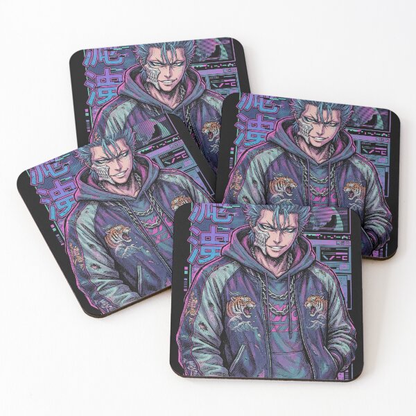 Item preview, Bleach Grimmjow Panther Estigma Casual Vaporwave CRT Glitch designed and sold by Senpaiwaves.