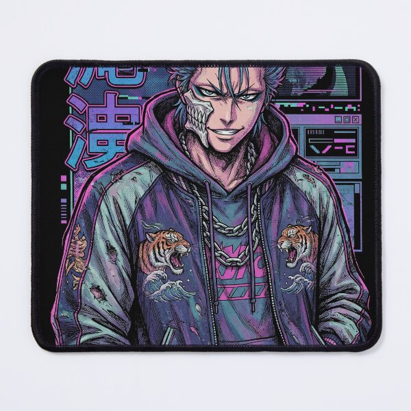 Item preview, Bleach Grimmjow Panther Estigma Casual Vaporwave CRT Glitch designed and sold by Senpaiwaves.