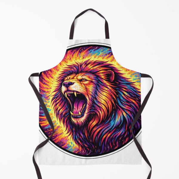 Item preview, Colorful Neon Lion Sticker designed and sold by MiteiArt.