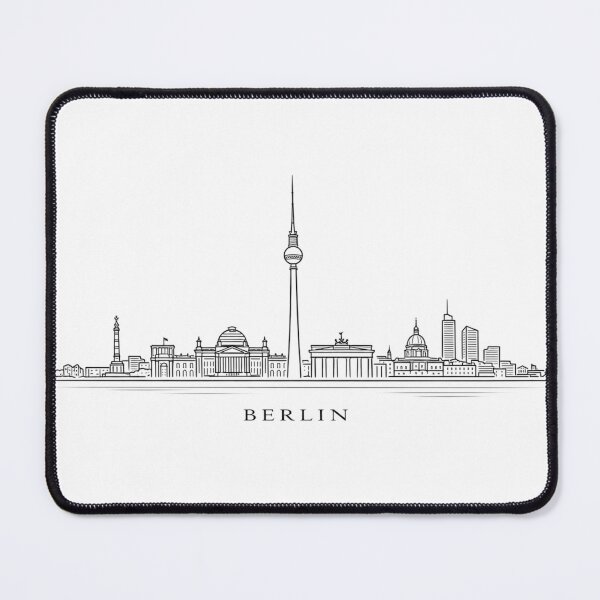 Item preview, Berlin skyline line art illustration designed and sold by CLOUTKULT.