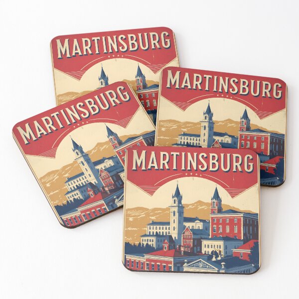 Item preview, Martinsburg West Virginia 1950s USA Vintage Travel Tourism designed and sold by TravelersGems.