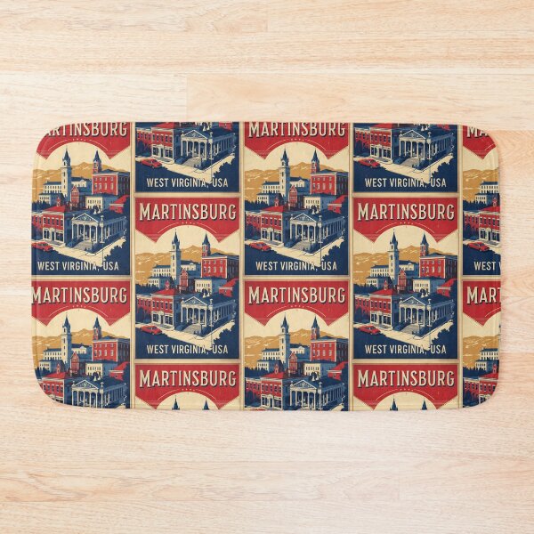 Item preview, Martinsburg West Virginia 1950s USA Vintage Travel Tourism designed and sold by TravelersGems.