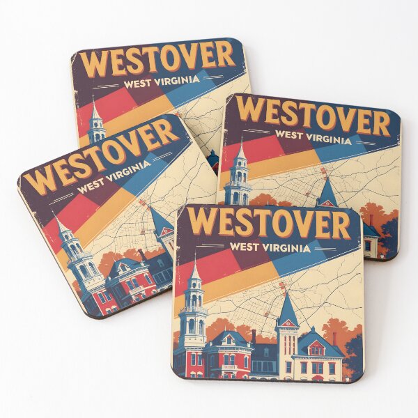Item preview, Westover West Virginia 1950s USA Vintage Travel Tourism designed and sold by TravelersGems.