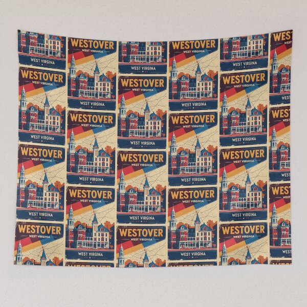 Item preview, Westover West Virginia 1950s USA Vintage Travel Tourism designed and sold by TravelersGems.