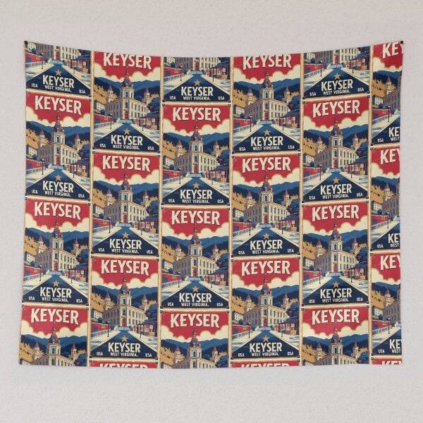 Item preview, Keyser West Virginia 1950s USA Vintage Travel Tourism designed and sold by TravelersGems.