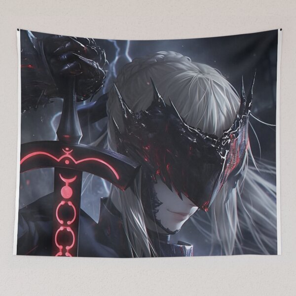 Item preview, Alter Saber – Neon Sword Gothic Cyberpunk Warrior Art designed and sold by Dyan4.