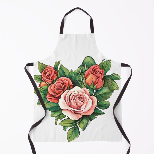 Item preview, Heart Shaped Rose Bouquet - Romantic Floral Heart Art Print designed and sold by DesignArtist.ia.