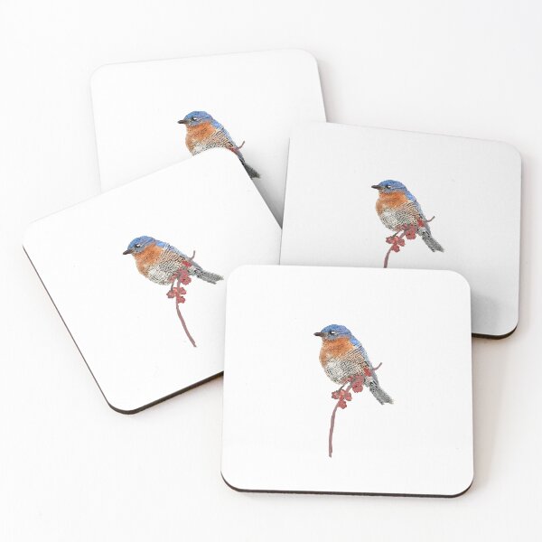 Item preview, Mosaic Eastern Bluebird on Branch designed and sold by My-Pebble.
