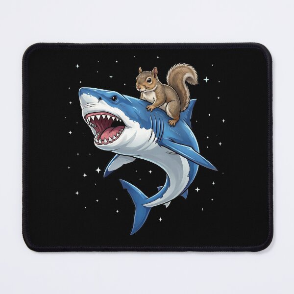 Item preview, Funny Squirrel Riding Shark Animal Lover designed and sold by TerryConnells.