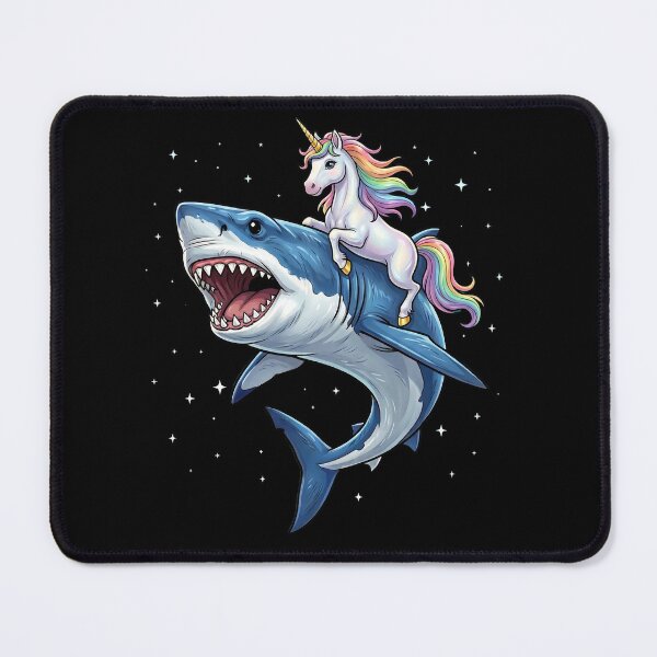 Item preview, Funny Unicorn Riding Shark Animal Lover designed and sold by TerryConnells.