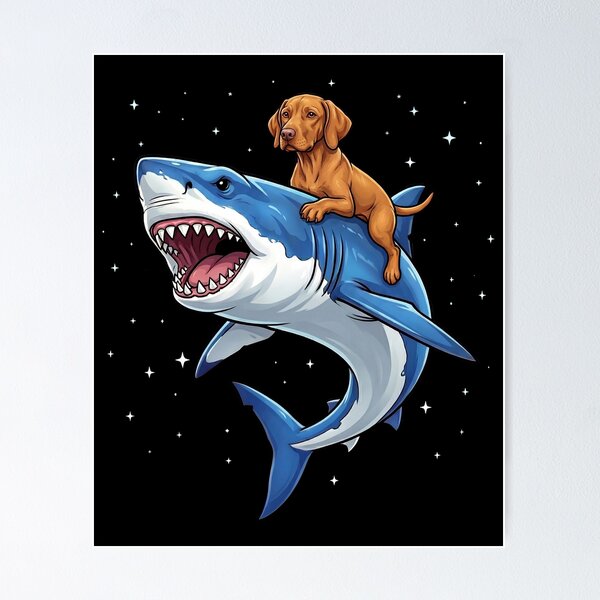 Item preview, Funny Vizsla Shark Dog Mom Dad Lover designed and sold by TerryConnells.